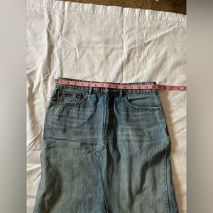 Alexander wang jean skirt